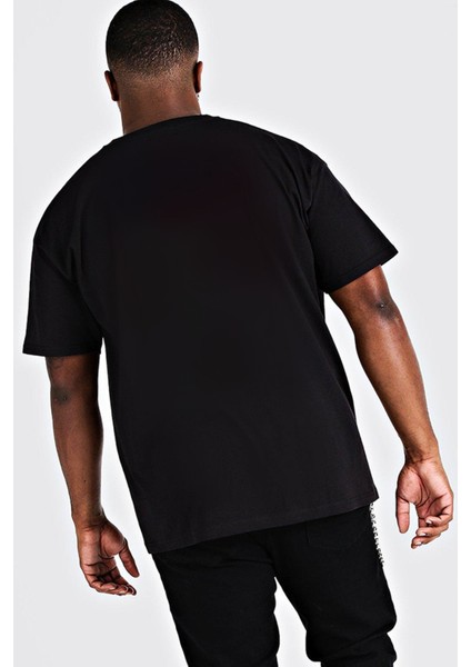 Hızlı Yaşa Siyah Oversize Kısa Kollu Erkek T-Shirt fiyatları