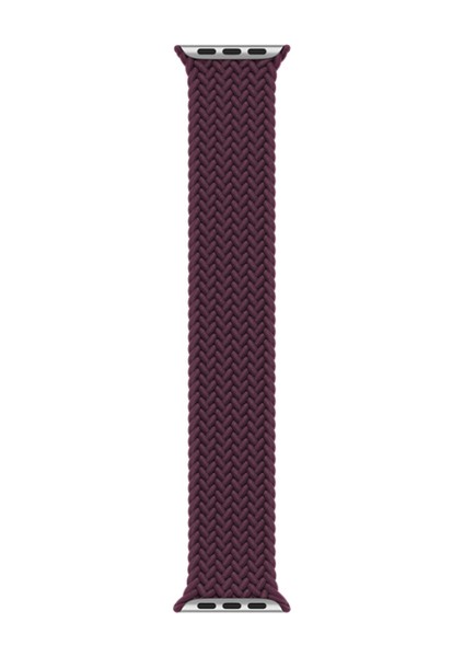 Apple Watch Seri 7/6/SE/5/4 Hasır Örgü Kordon XSmall KRD-32 42mm 44mm 45mm Uyumlu Koyu Mor fiyatları