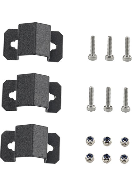 Charmant 3 Parça Yatak Klipleri Kelepçeleri Aksesuarları Prusa I3 Mk3 Için Metal Cam Platformu (Yurt Dışından)