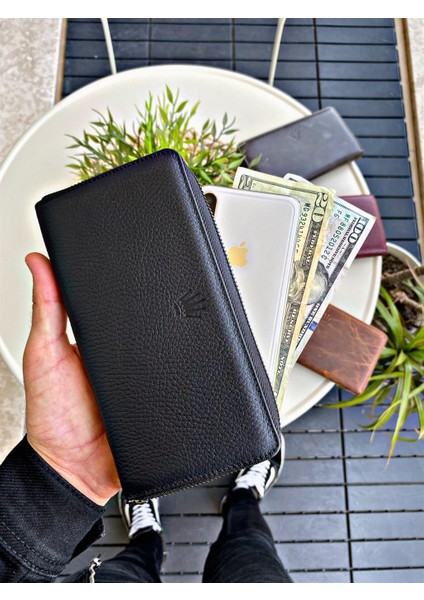 Tokyo Floter Black Deri Telefon Cüzdanı