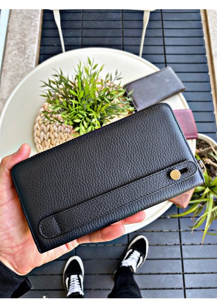 Tokyo Floter Black Deri Telefon Cüzdanı