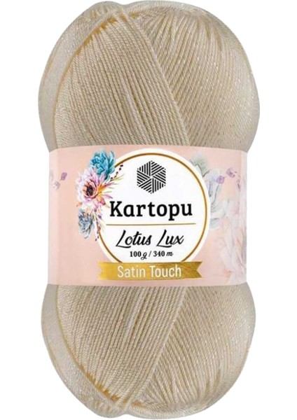 Lotus Bikini Büstiyer Bluz Simli Örgü Ipi K025 Krem