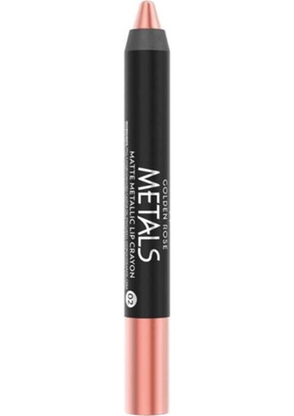 Metals Matte Metallic Lip Crayon Ruj No 02