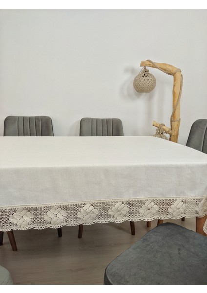 Dantelli Keten Masa Örtüsü Modern Düz Pamuklu Bodrum Keteni Dokuma Kare Dikdörtgen Örtü