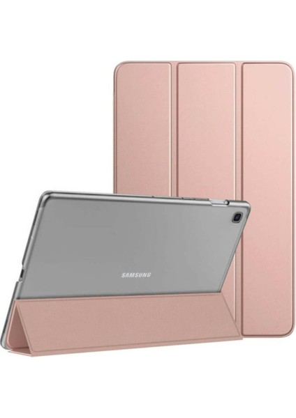 Samsung Galaxy Tab A 8.0" T290 T295 T297 Kılıf PU Deri Smart Case Rose Gold