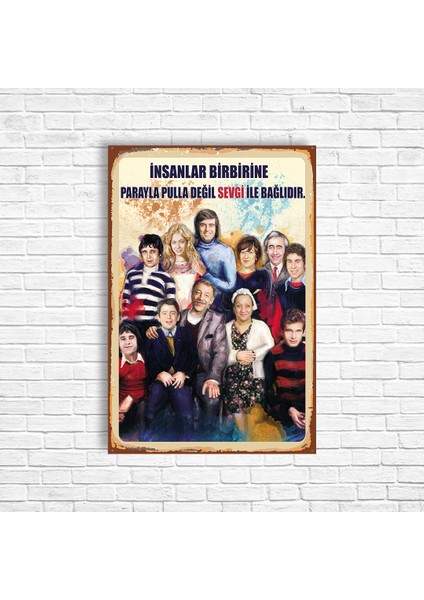 Yeşilçam Retro Ahşap Poster