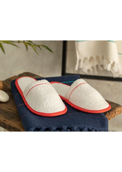 Colourful Pamuk Biyeli Banyo Terliği 36-40 Kiremit fiyatları