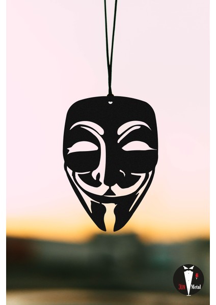 Araba Süsü Metal V Maskesi Dikiz Aynası Süsü Hediyelik modelleri