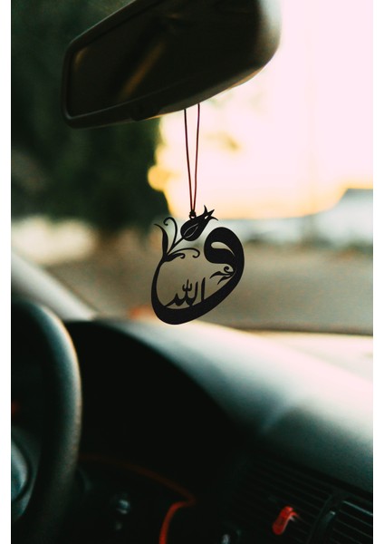Araba Süsü Metal Vav Çiçek Desenli Dikiz Aynası Süsü Hediyelik