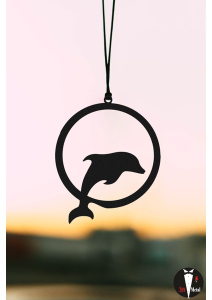 Araba Süsü Metal Minimal Yunus Dikiz Aynası Süsü Hediyelik modelleri