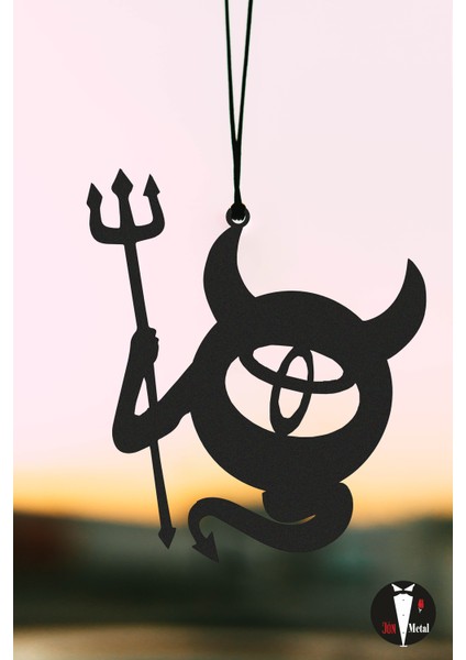 Araba Süsü Metal Toyota Şeytan Dikiz Aynası Süsü Hediyelik modelleri