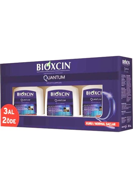 Quantum Kuru ve Normal Saçlar Şampuan 3X300ML 3 Al 2 Öde