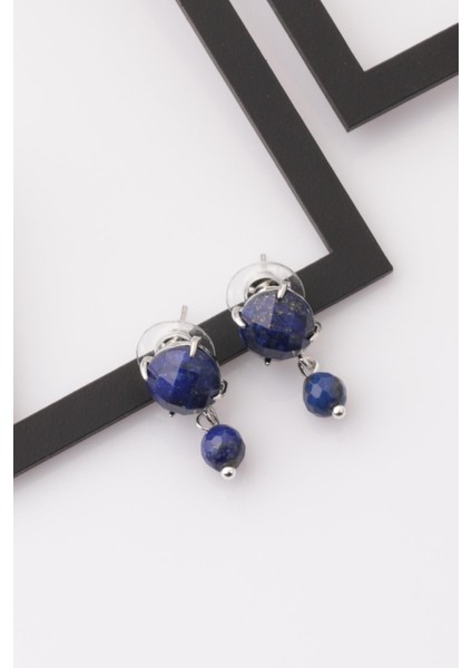 Lapis Lazuli Doğal Taş Küpe