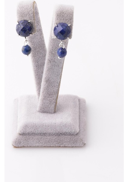 Lapis Lazuli Doğal Taş Küpe