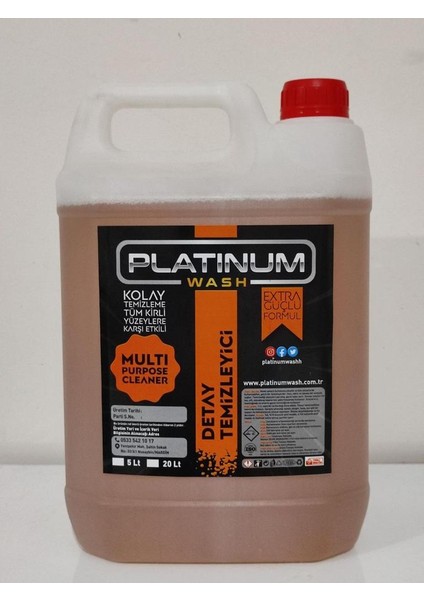 Platınum Wash Delux Detay Temizleyici 5l