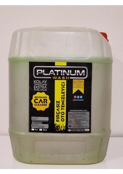Platınum Wash Lux Fırçasız Cilalı Oto Yıkama Şampuanı 20L