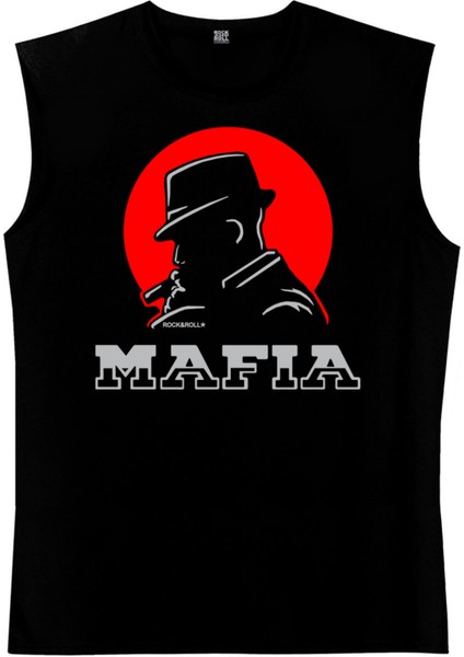 Mafya Silüet Siyah Kesik Kol | Kolsuz Erkek T-Shirt | Atlet fiyatları