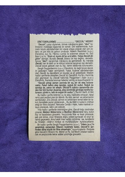 7 Ekim 2002 Takvim Yaprağı - Nostalji Koleksiyonluk Takvim Yaprağı