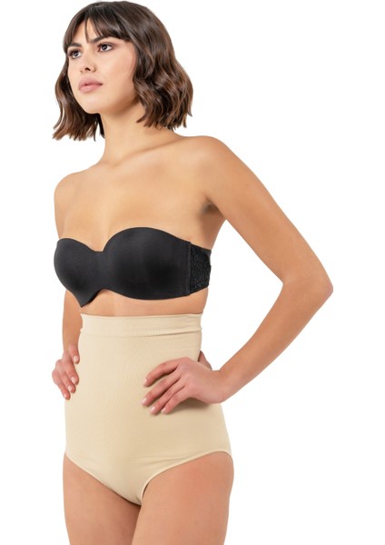 Korse Yüksek Bel Slip Korse Ten