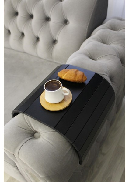 Portatif Koltuk Kolçak Sehpası Yan Sehpa Siyah modelleri