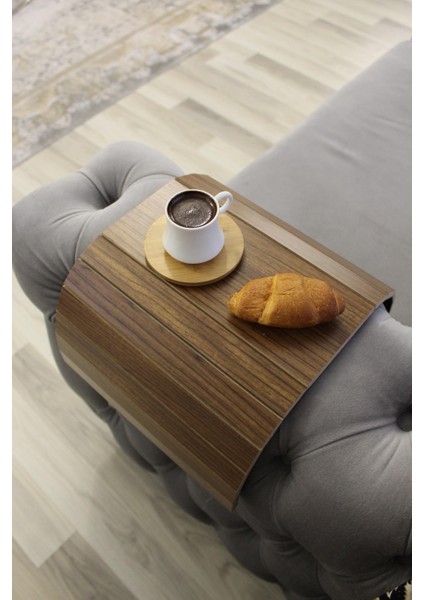 Portatif Koltuk Kolçak Sehpası Yan Sehpa Ceviz fiyatları