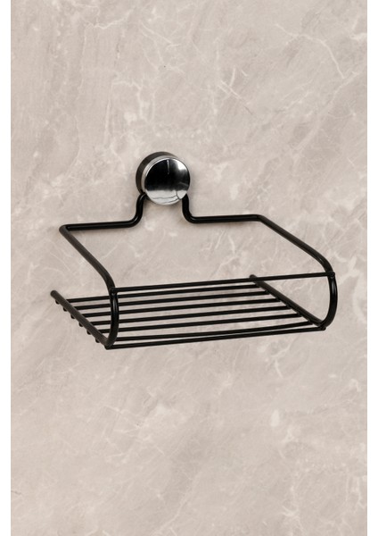 Paslanmaz Şampuanlık, Mini Sepet, Mutfak Rafı (pmssiyah)