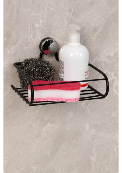 Paslanmaz Şampuanlık, Mini Sepet, Mutfak Rafı (pmssiyah) fiyatları