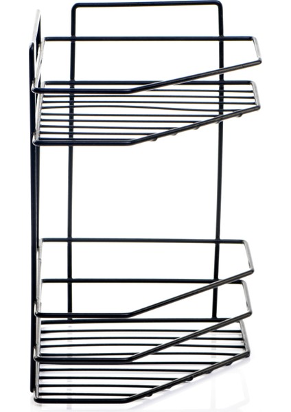 Paslanmaz Yapışkanlı Banyo Köşeliği, Şampuanlık Ikili, Delmeye Son, Matkap Vida Yok