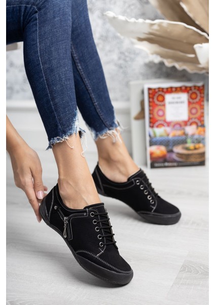 Ortopedik Ped Bağcıklı Siyah Ayakkabı fiyatları