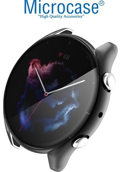 Amazfit Gtr 3 Önü Kapalı Tasarım Yumuşak Silikon Kılıf - Siyah fiyatları