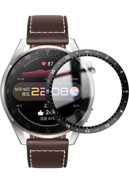 Huawei Watch 3 Pro Akıllı Saat Cam Ekran Koruyucu PPMA Pet Siyah