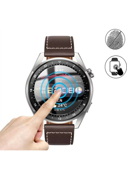 Huawei Watch 3 Pro Akıllı Saat Cam Ekran Koruyucu PPMA Pet Siyah fiyatları