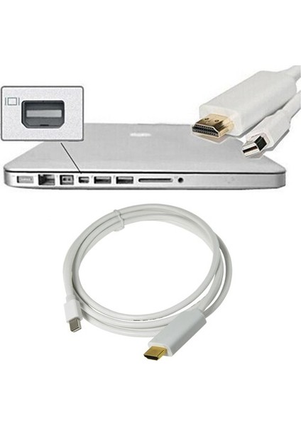 2083 1.8 Metre Mini Displayport To HDMI Kablo Mini Dp In HDMI Out Thunderbolt Mini Display HDMI