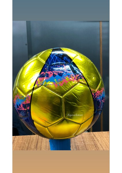 Parlak Dikişli Futbol Topu 5 Numara + Şişirme Pompası Hediyeli