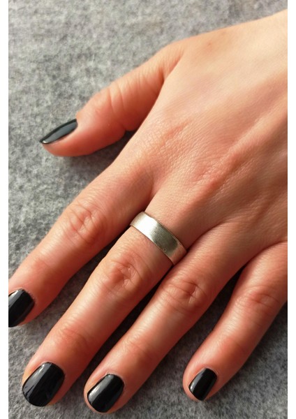 Antik Gümüş Kaplama Alyans Şekilli El Yapımı Ayarlanabilir Unisex Yüzük fiyatları