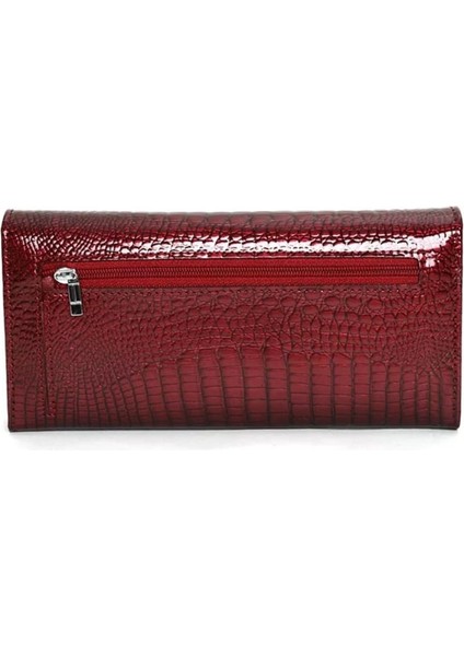 Kadın Deri Cüzdan Siyah 19 cm x 10 cm indirimleri
