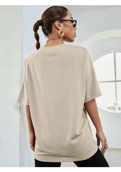 Kadın Los Angeles Baskılı Oversize T-Shirt fiyatları