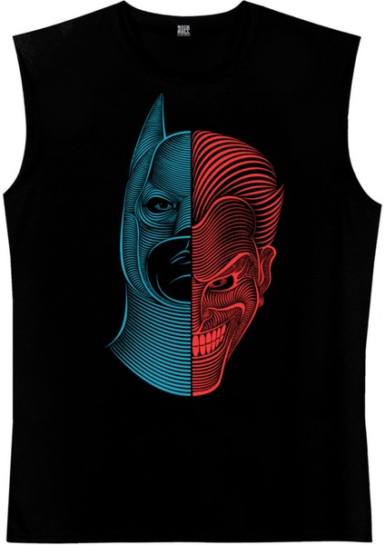 Yarım Kahraman Siyah Kesik Kol | Kolsuz Erkek T-Shirt | Atlet fiyatları