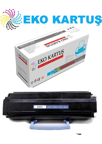 Lexmark X203N Muadil Toner ( Çipli )