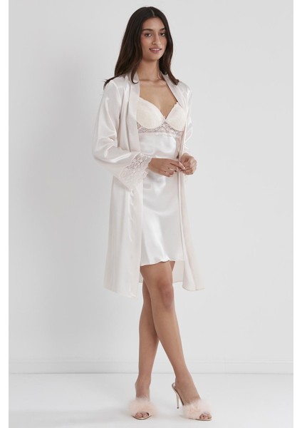 4285 Ikili Saten Gecelik - Sabahlık Takımı fiyatları