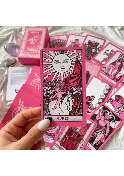 Planet Butik Regin Pink Rider Waite Tarot Destesi