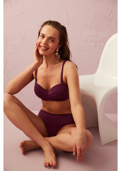 Mor Basic Cover Bikini Altı