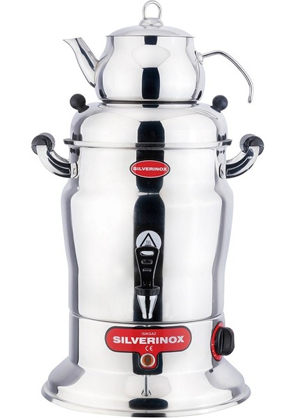 Silverinox 7 Litre Tek Demlikli Çay Semaveri Otomatı Makinesi