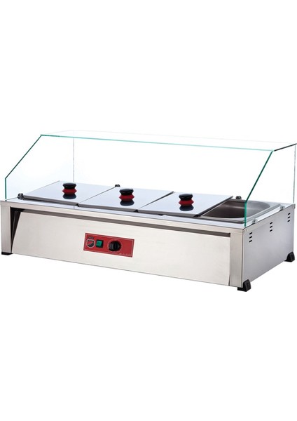 Silverinox Endüstriyel Elektrikli Set Üstü 4 Gözlü Benmari