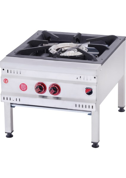 Silverinox Endüstriyel Korsan Ocak Doğalgazlı 2 Yanışlı Yer Ocağı