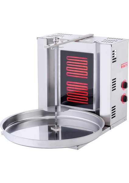Silverinox Elektrikli 2 Radyanlı Döner Ocağı Makinesi