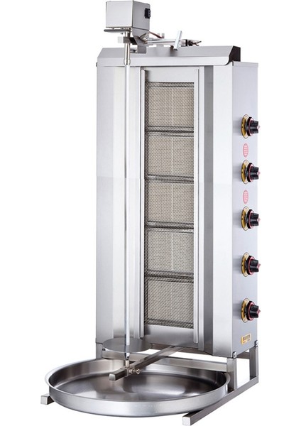 Silverinox Lpg Tüplü 5 Radyanlı Üstten Motorlu Döner Ocağı fiyatları