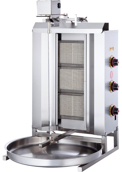 Silverinox Doğalgazlı 3 Radyanlı Üstten Motorlu Döner Ocağı fiyatları