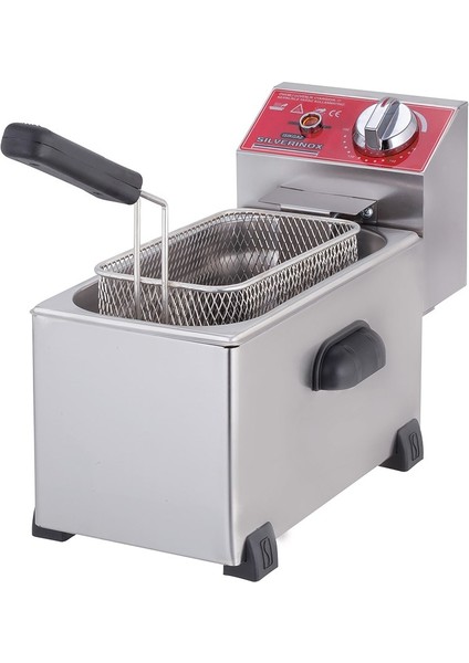 Silverinox Endüstriyel 2000 W Tekli 3 Litre Elektrikli Fritöz
