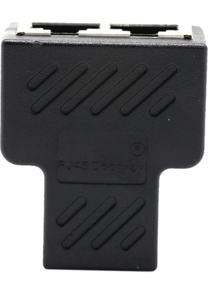 1 - 2 Lan Ethernet Ağ Splitter Genişletici Bağlayıcı Siyah (Yurt Dışından)